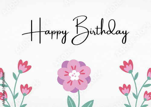 Happy Birthday Typography Vector EPS Art