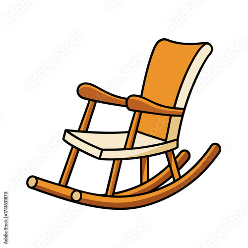 wooden rocking chair