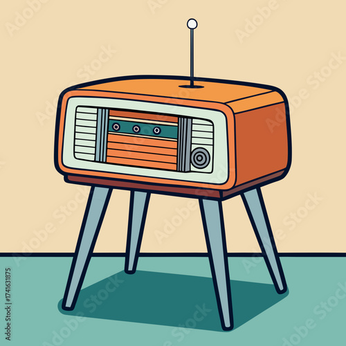 retro radio set