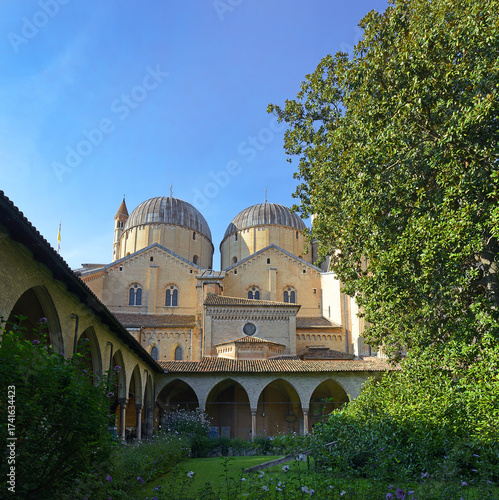Padua, Italy - Basilica of Saint Anthony of Padua. Christian building with domes in Byzantine style