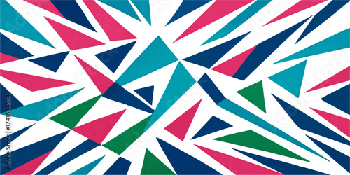 Seamless geometric pattern with Union Jack flags, a British vector illustration of the national symbol of the United Kingdom