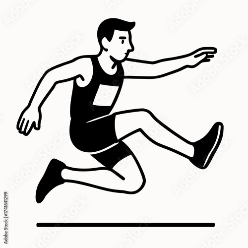 long jump icon