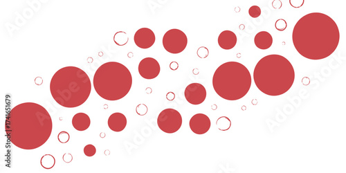 A seamless vector texture of red blood cells and hearts creates a Valentine's Day wallpaper pattern