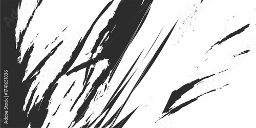 Black and white grunge paint splatter texture design illustration pattern element