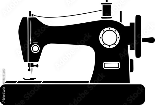 sewing-machine flat vector
