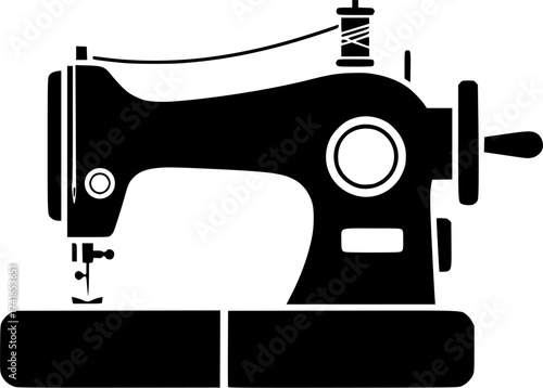 sewing-machine flat vector