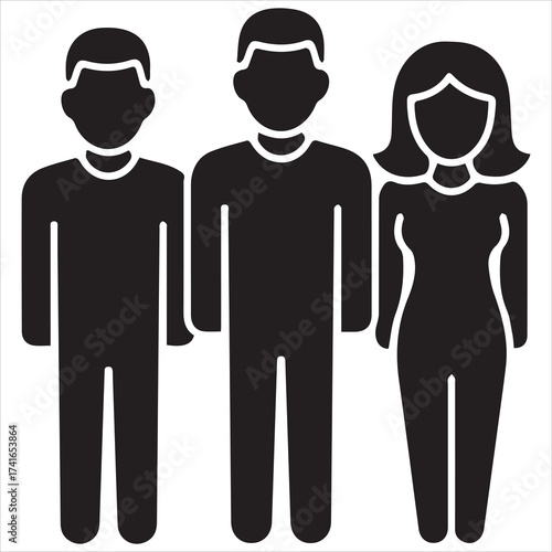 Three silhouetted figures representing diversity and inclusion


