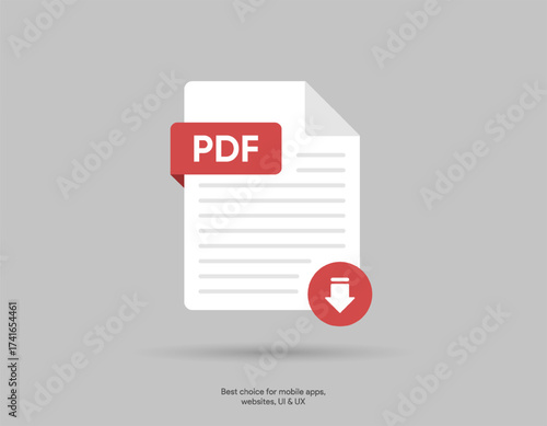Download button icon. Upload icon. Down arrow bottom side symbol. Click here button. Save cloud icon push button for UI UX, website, mobile application. Download pdf file button