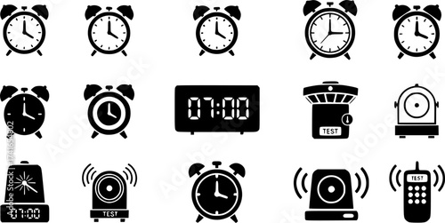 Set of stopwatch vector icon