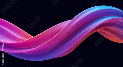 Abstract 3d render, background design, modern illustration