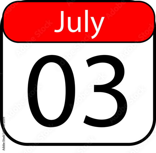 Mark your calendar for July 3rd a significant date for planning and reminders
