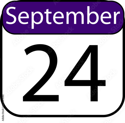 Mark your calendar with this clear September 24th date reminder, perfect for project deadlines or event planning.
