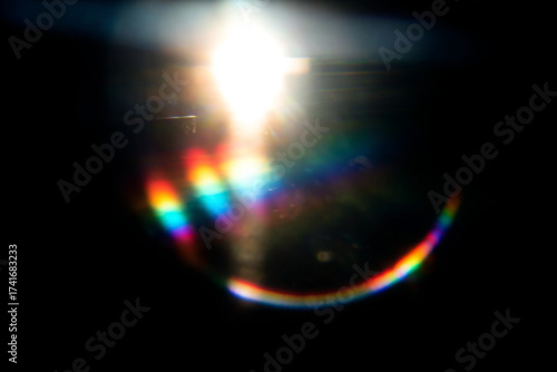 light leak overlay effect with bokeh rainbow light leaks,retro noisy film texture light leak flare on black background,transparent background png