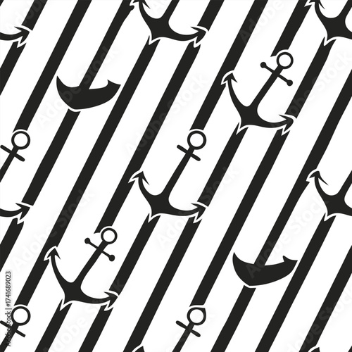 Luxury Ornamental Floral Vector Pattern | Black and White Decorative Stirland Geometric Tile for Fashion, Fabric, Carpet, Interior and Graphic Design | Timeless Digital Art Texture