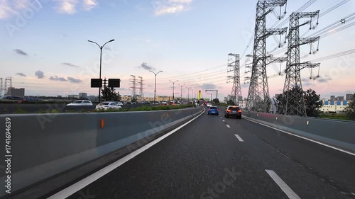 Wallpaper Mural driving through city  pov Torontodigital.ca