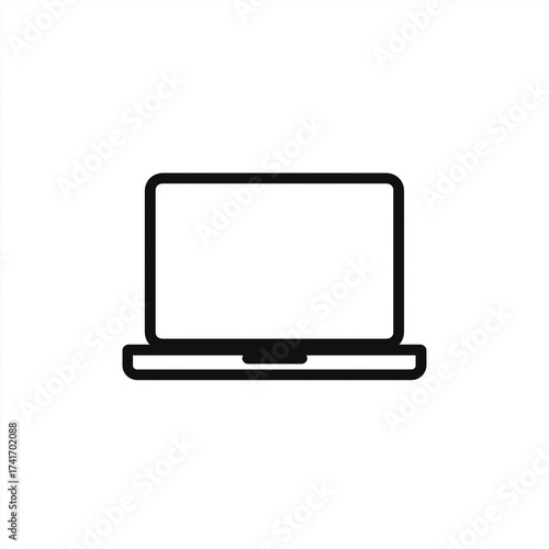 ノートパソコンのピクトグラム