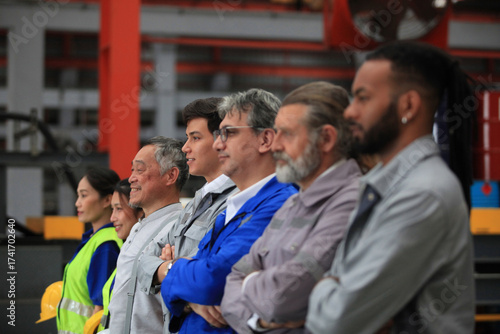 engineer team full skill quality for maintenance and training in industry factory worker , warehouse Workshop for factory operators,mechanical engineering team production.