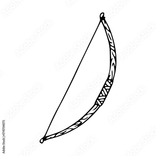 fantasy elven or mythological hunting bow