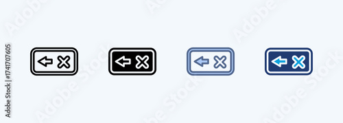 Backspace Icon Multiple Style