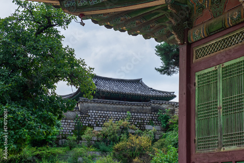 Landscape of Palace,  Beautiful Palace is the Korea traditional Cultural Heritage. 