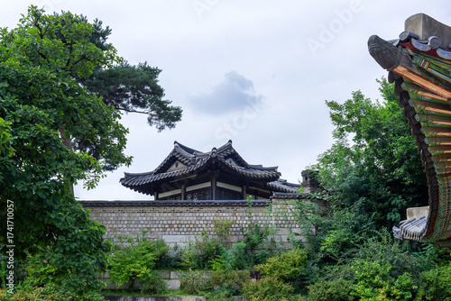 Landscape of Palace,  Beautiful Palace is the Korea traditional Cultural Heritage. 