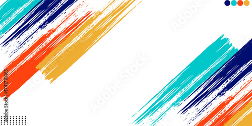 Colorful silhouette style design, grunge. Design concept to celebrate national sports day of badminton and basketball. Sports