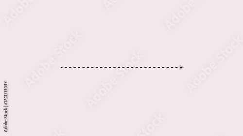 Wallpaper Mural Black dashed line horizontally centered on a pale pink background dotted line horizontal line Torontodigital.ca