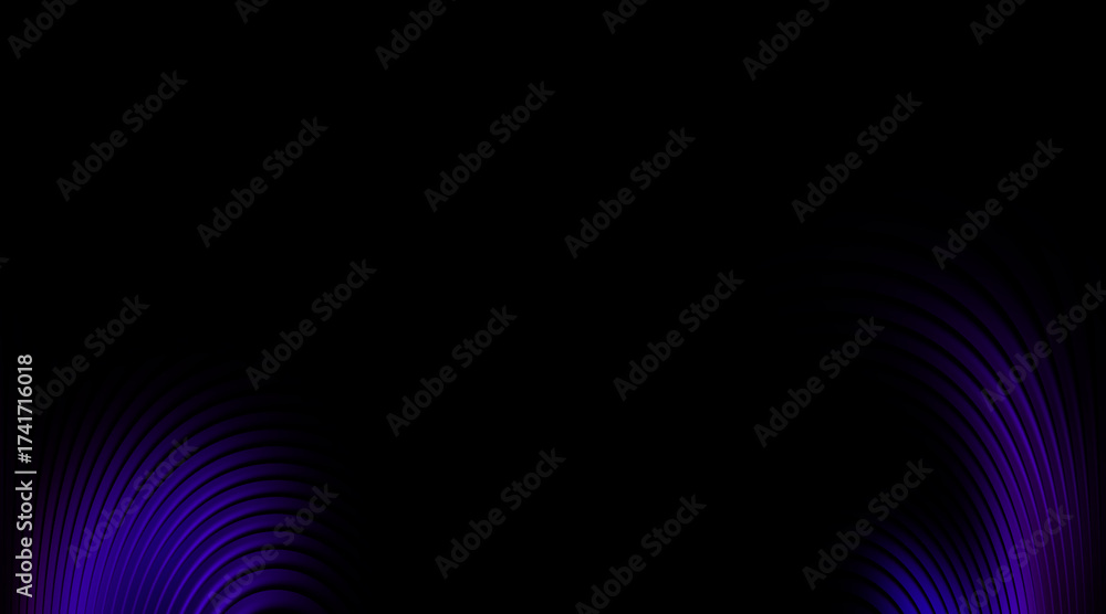 Naklejka premium Abstract Purple Arc Lines Pattern on Transparent Background Futuristic Geometric Design