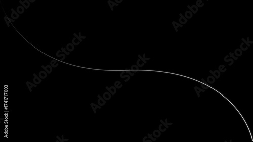 Wallpaper Mural Abstract White Curved Line Against Black Background Minimalist Design image photo Torontodigital.ca
