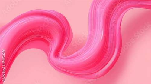 Abstract pink waves with smooth gradients and flowing shapes background
