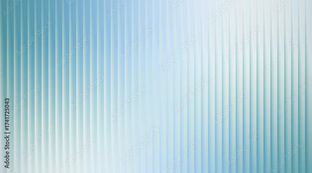 Fototapeta premium Abstract Vertical Stripe Texture in Light Blue Gradient Minimalist Style Backdrop