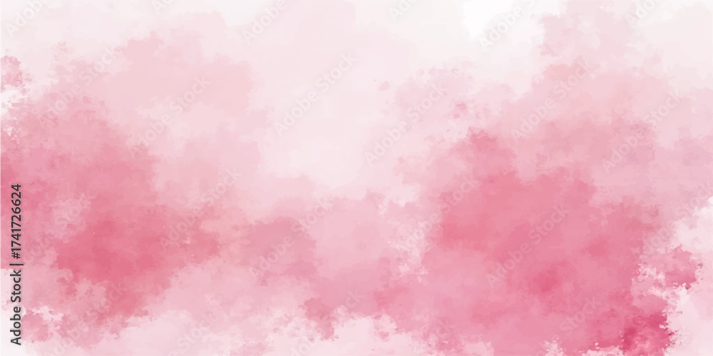 Fototapeta premium An abstract pink watercolour texture on vintage paper for a pastel design background