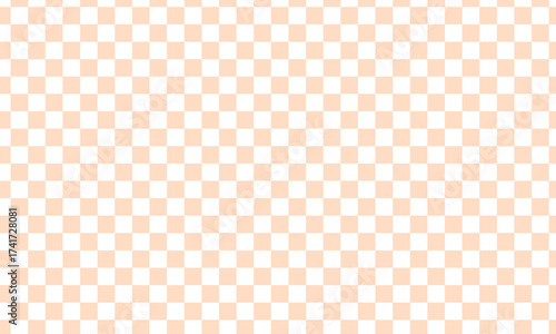 淡いオレンジ色のシンプルな市松模様の和柄背景