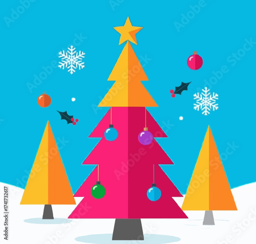 christmas tree vector