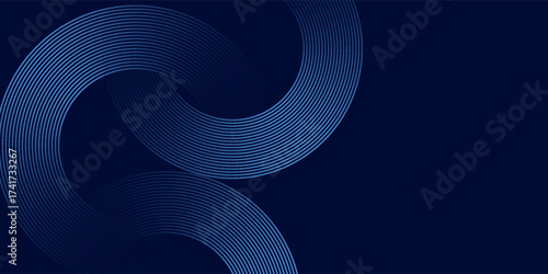 abstract dark background with glowing lines circles