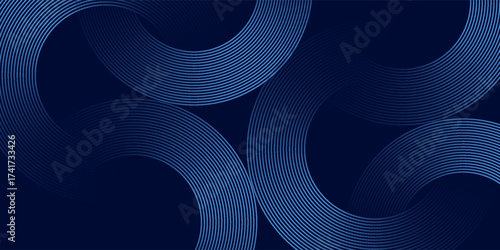 abstract dark background with glowing lines circles