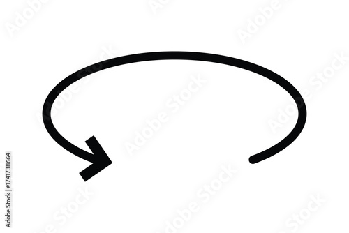 round and rotate arrow icon, 90 180 360 degree round and rotate arrow icon.