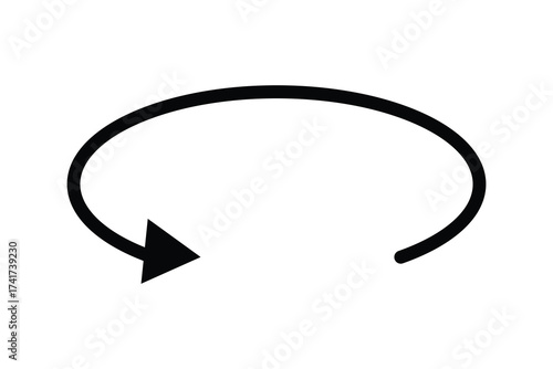 round and rotate arrow icon, 90 180 360 degree round and rotate arrow icon.