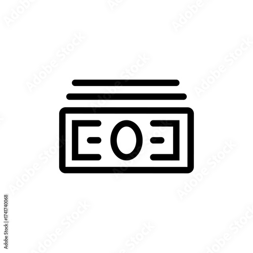 Cash money symbol representing financial transactions and economic growth