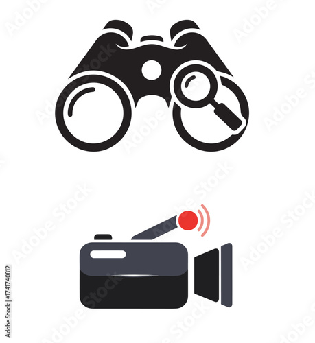Visual Search and Live Broadcast Icons
