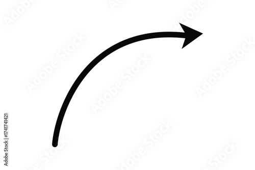 wave curved long arrow icon,arrow icon, long arrow icon, up and down arrow icon.