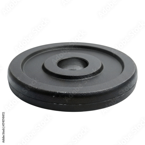 Weight plate isolated on transparent background transparent background