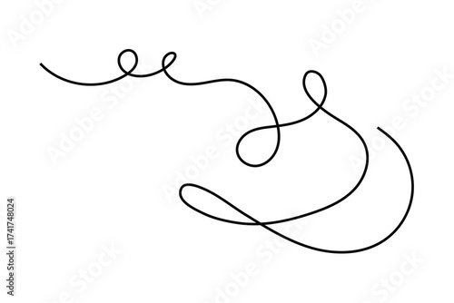 squiggle wave and wavy curve thin line icon, abstract wave line icon.