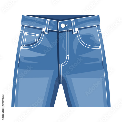 blue denim shorts with stitching