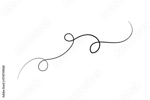 squiggle wave and wavy curve thin line icon, abstract wave line icon.