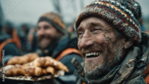 Wallpaper Mural Man laughing outdoors Torontodigital.ca