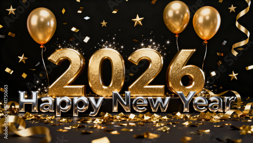 Happy New Year 2026 Golden Celebration