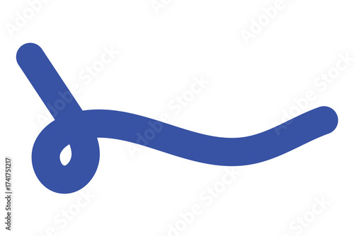 squiggle wave and wavy curve thin line icon, abstract wave line icon.