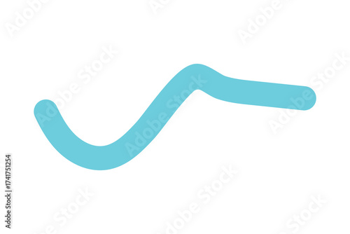 squiggle wave and wavy curve thin line icon, abstract wave line icon.