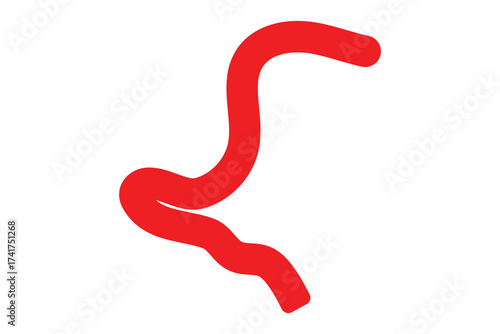 squiggle wave and wavy curve thin line icon, abstract wave line icon.